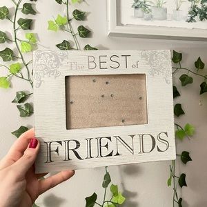 NEW WITH TAGS- "The Best of Friends" photo frame for a desk or mantle